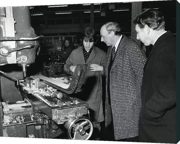 Lord Breswick visiting the machine shop