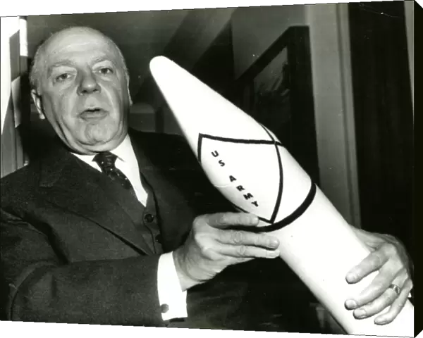 Brucker holding model of the Jupiter-C missile