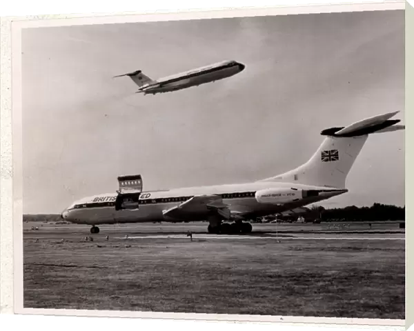 Vickers VC10 and BAC 1-11 taking off above