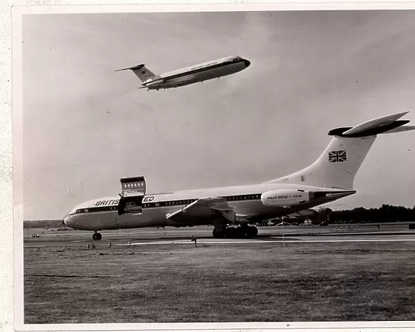 Vickers VC10 and BAC 1-11 taking off above
