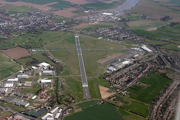 Aerial: Southend Airport from 3,000 feet