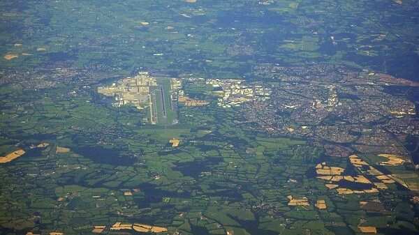 Aerial view of Gatwick Airport UK