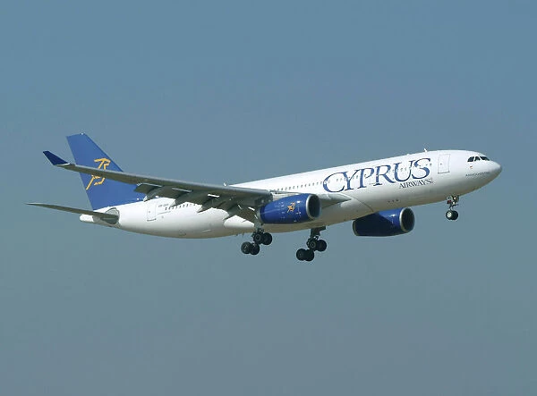 Airbus A330. 5B-DBS Cyprus Airways A330 on approach to London Gatwick