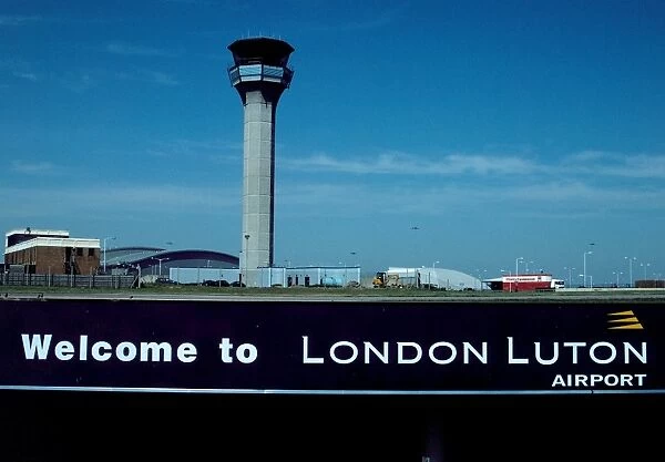 Airports: Luton. Luton Airport ATC Tower. (c) Shaw. The Flight Collection