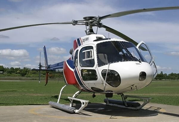 A.S. 350 B2 Ecureil. Island Hoppers helicopter at Nadi used for sightseeing