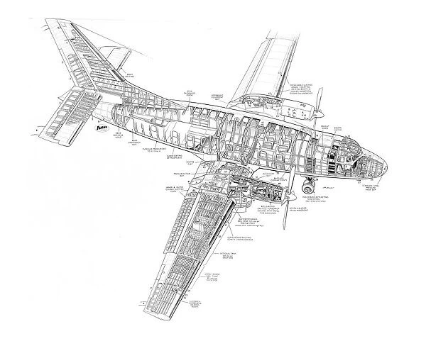 Aviation Traders ATL-90 Accountant Cutaway Drawing