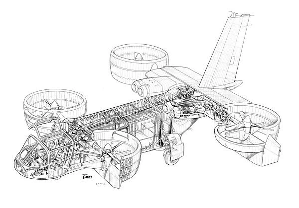 Bell X22A Cutaway Drawing