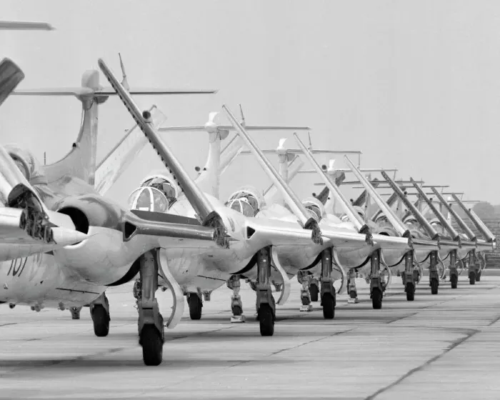 Framed Print : Blackburn Buccaneers Fleet Air Arm Jubilee Review Yeovilton 1964 Framed Print : Blackburn Buccaneers Fleet Air Arm Jubilee Review Yeovilton 1964