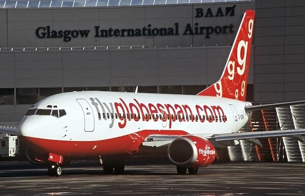 Boeing 737-700 Globespan at Glasgow Airport, Scotland