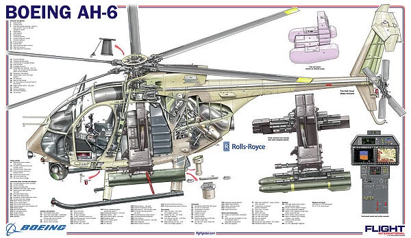 Boeing AH-6 Cutaway Poster