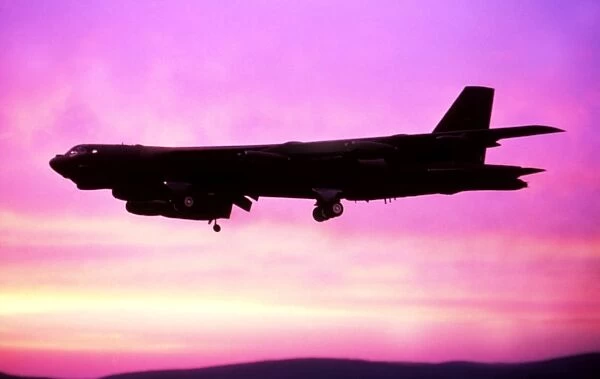Boeing B52H. simonsen b52 h usaf strofortress sunset atmos