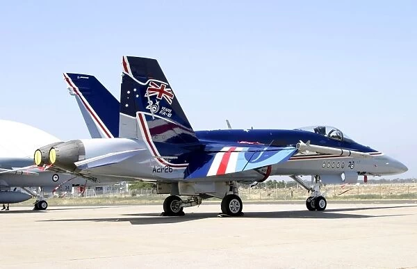 Boeing F18 RAAF in special anniversay livery
