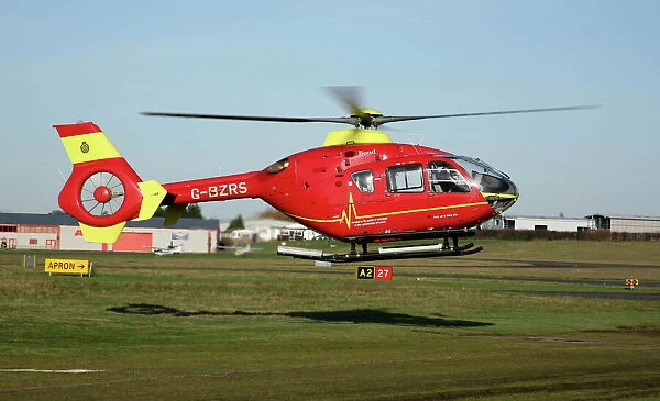 Bond Air Services. EC 135 used for Air Ambulance work - at Glos