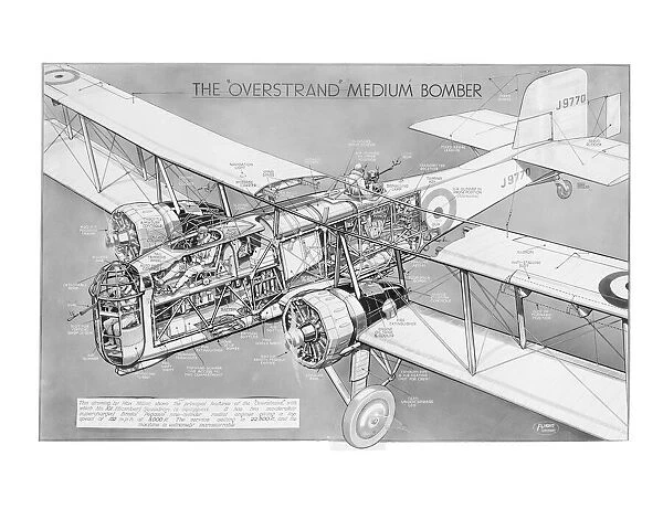 Boulton Paul P75 Overstrand Cutaway Drawing