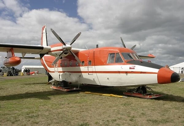 CASA 212. Australian Antarctic Research aircraft - sled mounted, at Avalon