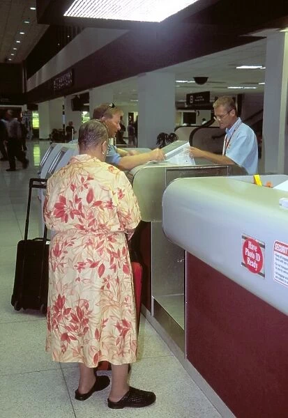 Check-in. large passenger check-in lexington kentucky hobbs