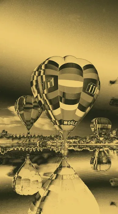 Framed Print : Concept image of Balloons over Henley Lake, NI, New Zealand Framed Print : Concept image of Balloons over Henley Lake, NI, New Zealand