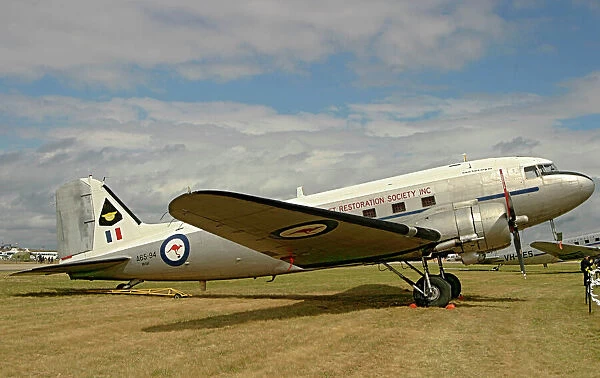 DC-3 Dakota. Australian Historic Preservation Societys aircraft at Avalon