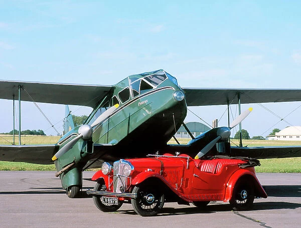 DH89 Dragon Rapide. loasby g aeml dh89 dragon rapide and 1934 morris special