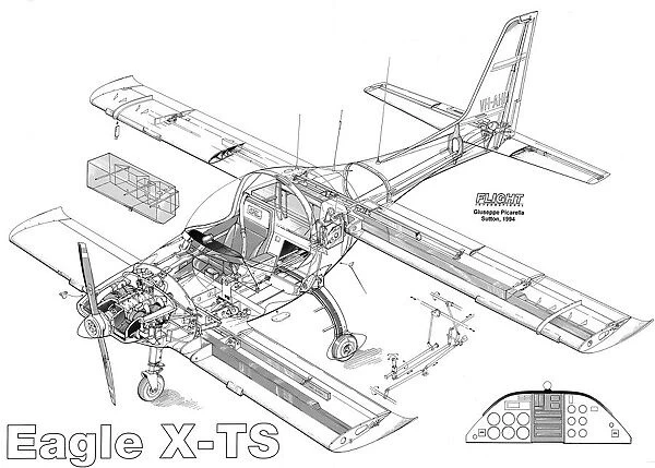Eagle X-TS Cutaway Drawing