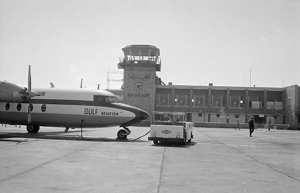 Fokker F27 Gulf Aviation at Bahrain 1972 (c) Flight The Flight Collection 020 8652 8888