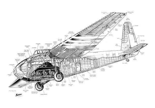 General Aircraft Hamilcar Cutaway Drawing