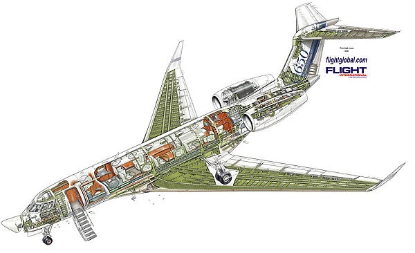 Gulfstream G650 cutaway