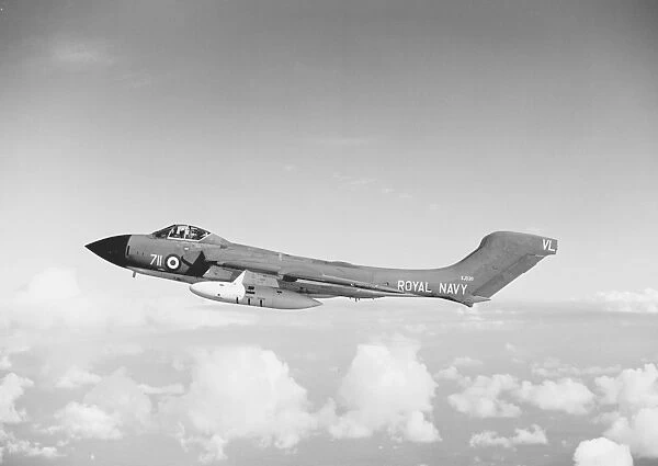 De Havilland, DH, Sea Vixen, XJ520, Royal Navy, RN, UK, Historical, Military, A-A, Side, Fighter