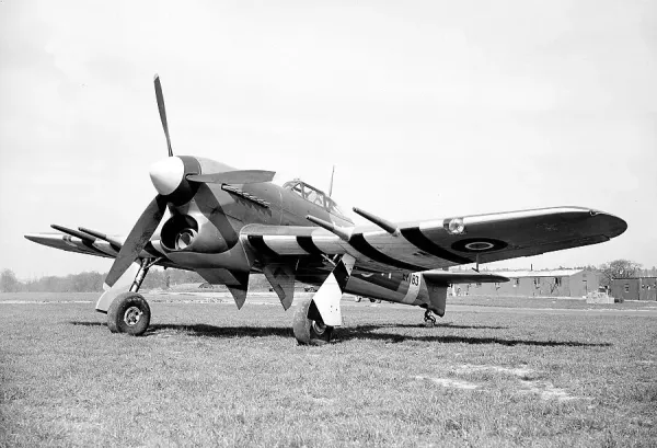 Hawker Typhoon 1A Print RAF EK183 April 1943. Art Prints, Posters