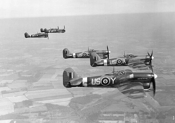 Hawker Typhoon 1A's RAF 16 / 04 / 43 (c) The Flight Collection Not to be reproduced without permission