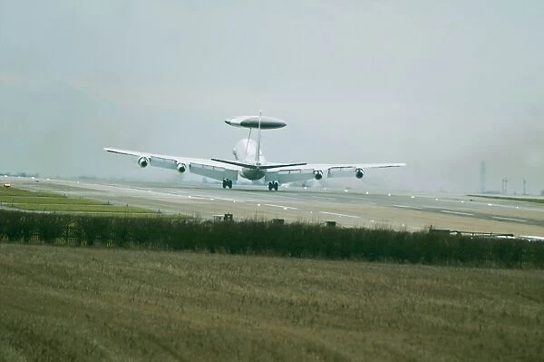 iml 358. Raf awacs aircraft landing at Raf Marham