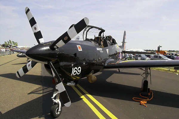 iml-575. A RAF Turbo prop trainer Tucano Mk1 of CFS