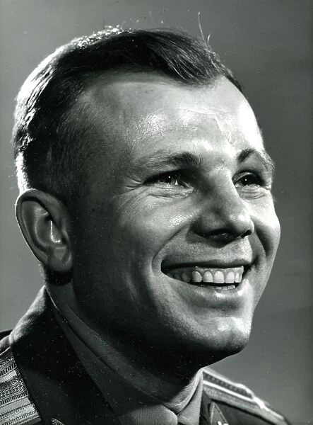 Major Yuri Gagarin. First man to travel through space