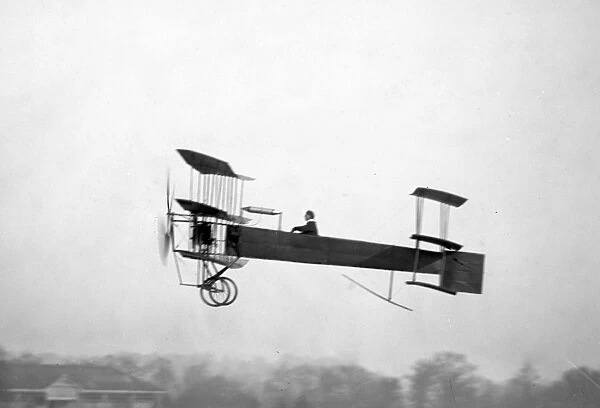 Mr A.V. Roe piloting his Avro Triplane
