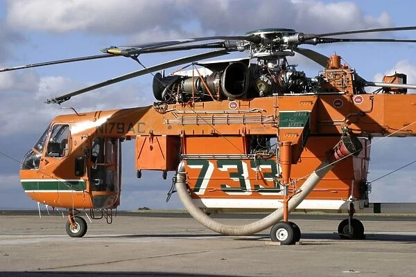 N179AC. The Erickson Air Crane helicopter has a capacity to carry up to 25,000 lbs