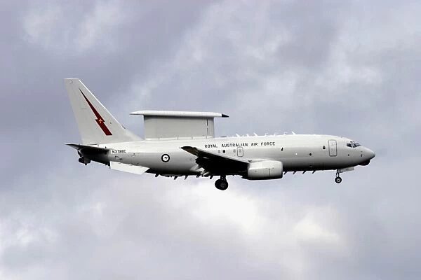N378BC. The new RAAF Boeing Wedgetail on short final to land at Avalon