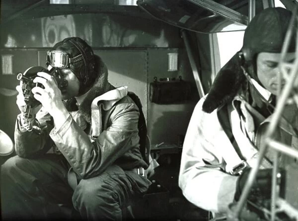 RAF Aircrew (observers) carrying out surveillance operation