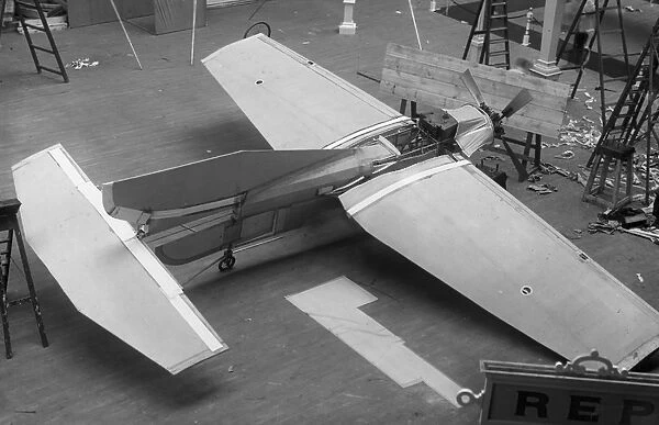 The R.E.P. monoplane on display at the 1909 Olympia Aero Show