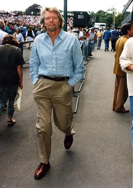 Richard Branson takes a stroll