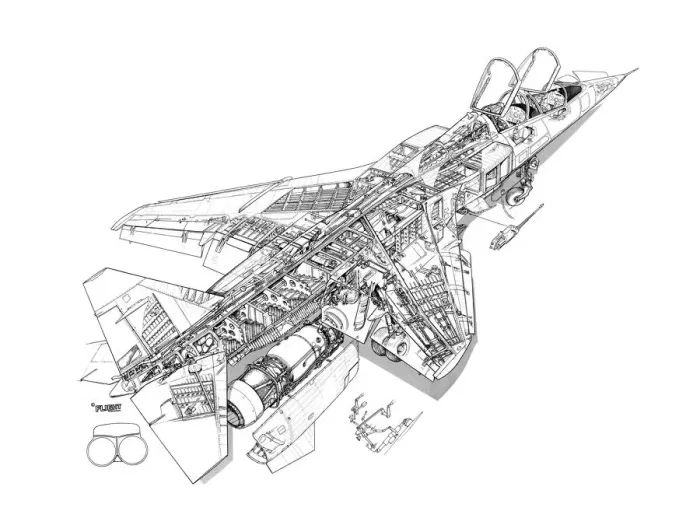 Framed Print : SEPECAT Jaguar E cutaway (c) Flight Framed Print : SEPECAT Jaguar E cutaway (c) Flight