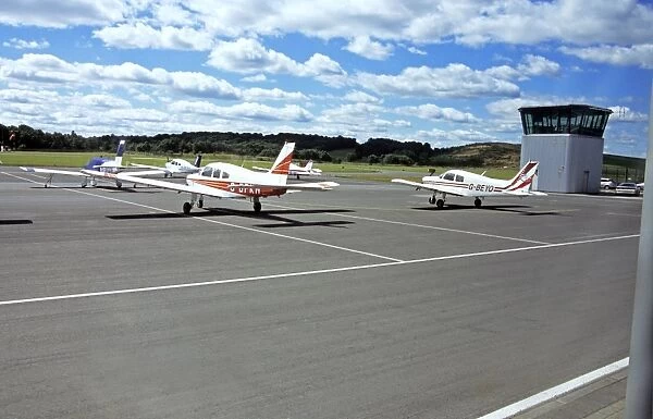 Sheffield City Airport with GA aircraft
