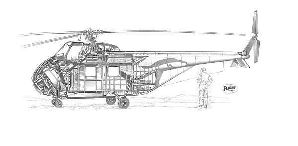 Sikorsky S.55 Cutaway Drawing