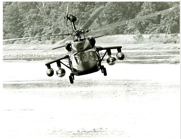 Sikorsky UA-60 Blackhawk helicopter in flight