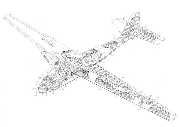 Slingsby Capstan T.49 Cutaway Drawing