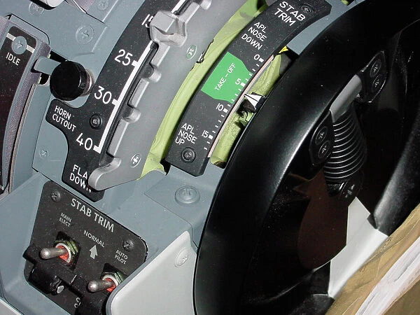 Snow - Boeing 737 cockpit