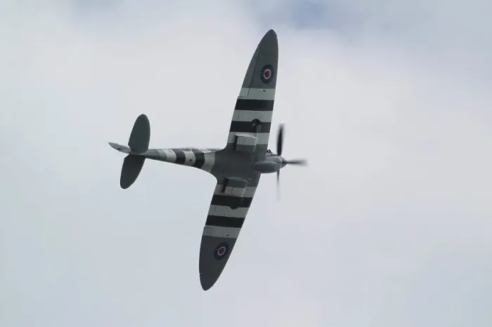 Framed Print : spitfire display those elipticle wings and d-day markings Framed Print : spitfire display those elipticle wings and d-day markings