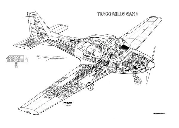 Trago Mills SAH-1 Cutaway Drawing