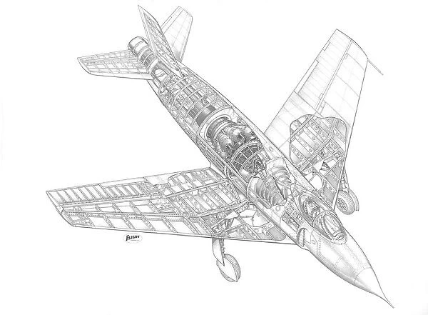 Vickers Supermarine 510 (swift) Cutaway Drawing