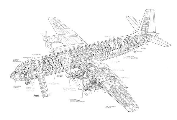 Vickers Vanguard Cutaway Drawing