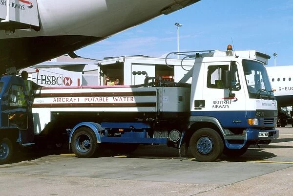Water truck airport vehicle